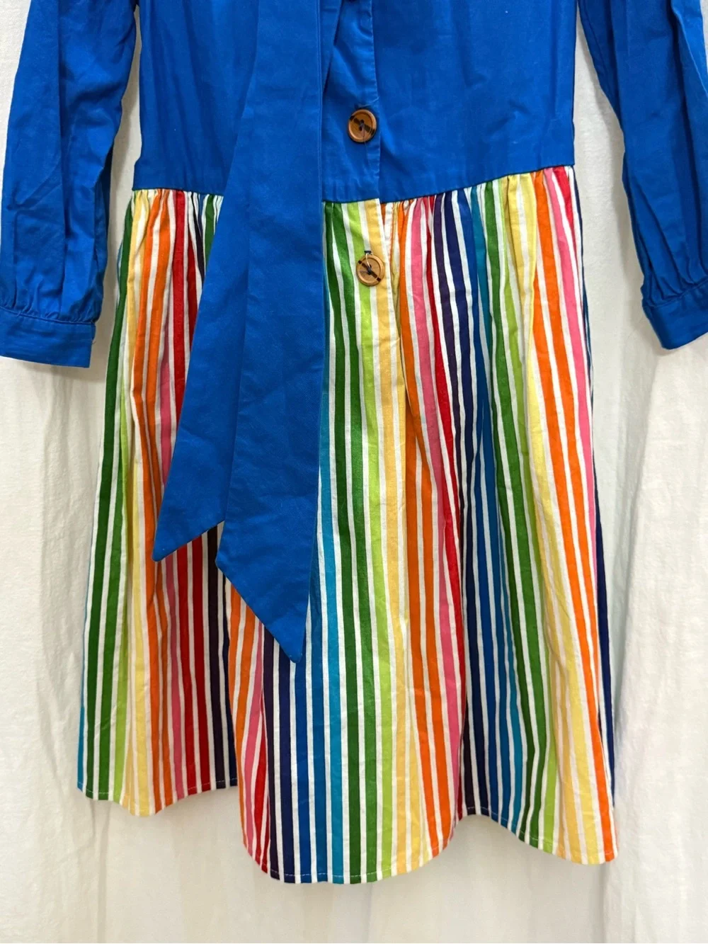 NWOT Misha Lulu Girls 12 Rainbow Twirl Dress USA Boutique School & Fall Photos